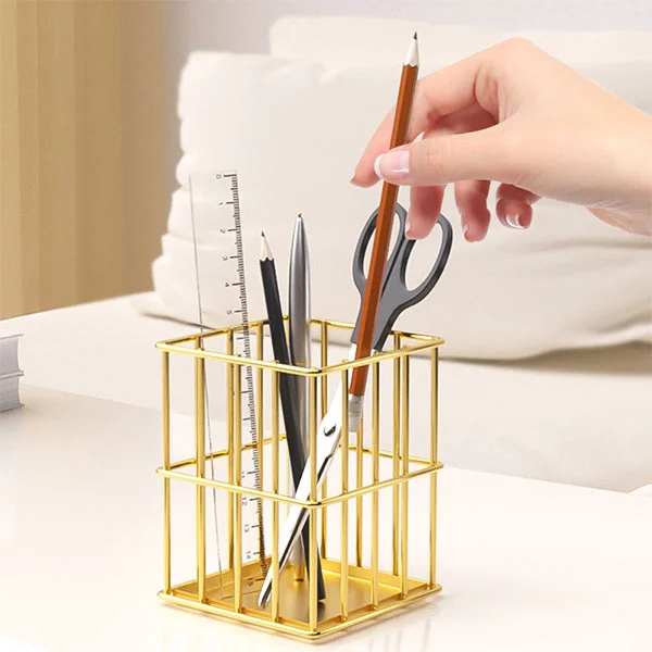 Office Desk Metal Pen Holder